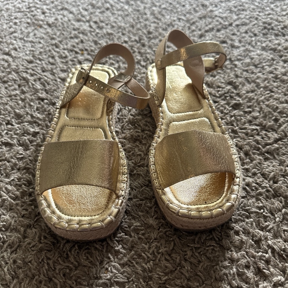 Zara Gold Kids Sandals